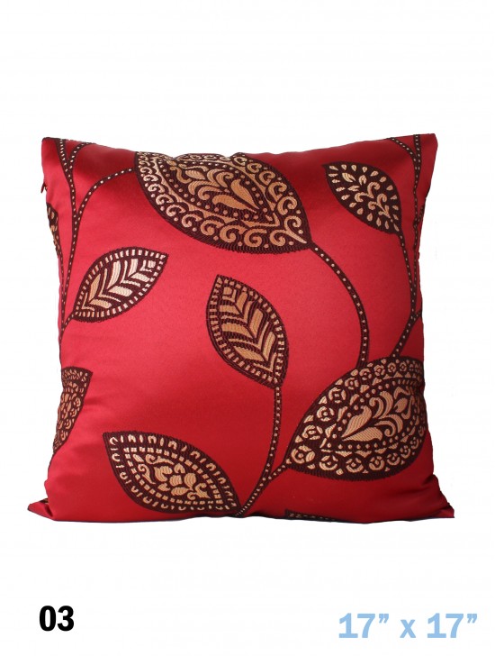 Leaves Print Cushion & Filler